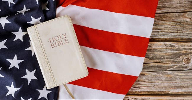 Bible on the American Flag