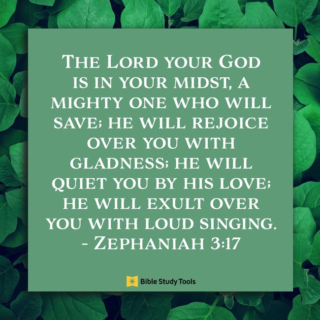 He Will Quiet You With His Love (Zephaniah 3:17) - Your Daily Bible Verse -  August 31 - Daily Devotional