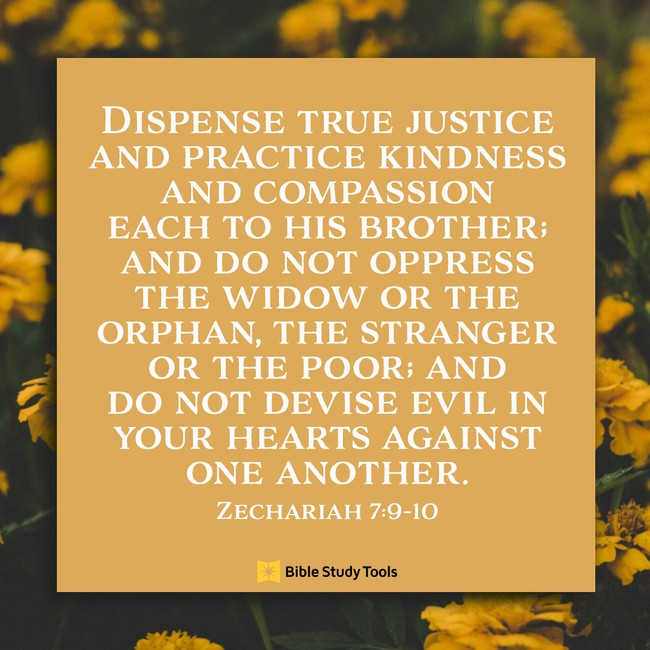 Justice and Kindness (Zechariah 7910) Your Daily Bible Verse