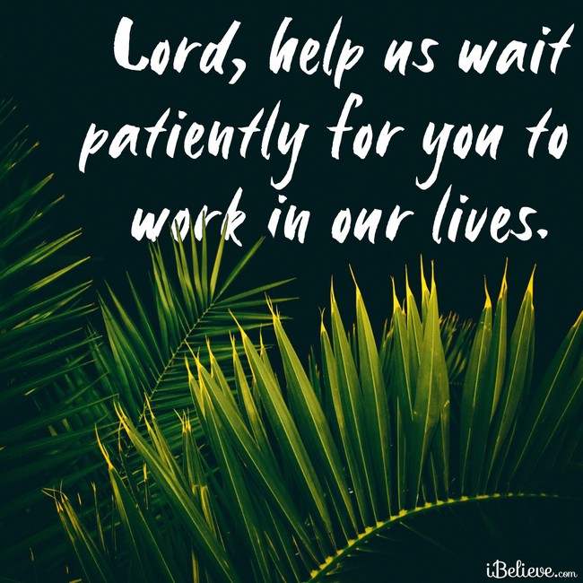 wait patiently on the lord