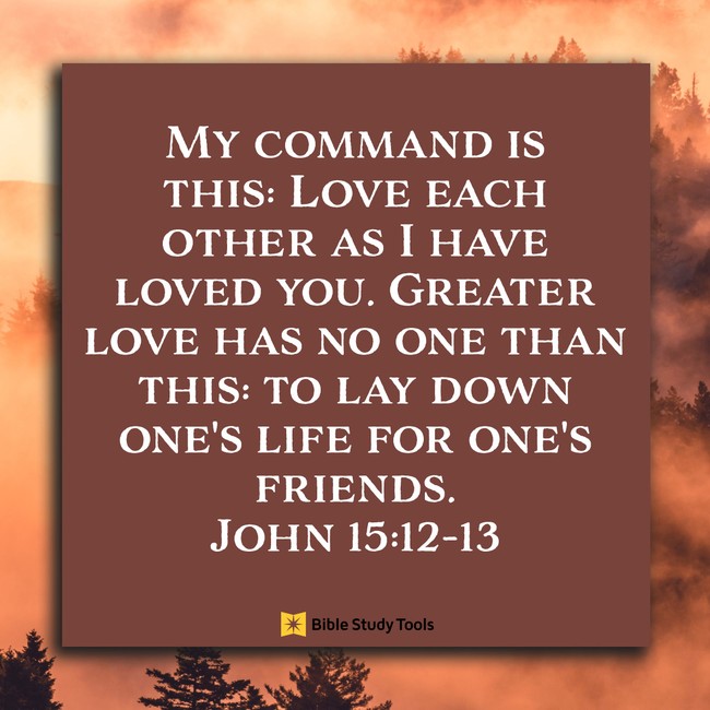 The Gift of Sacrificial Love (John 15:12-13) - Your Daily Bible Verse ...