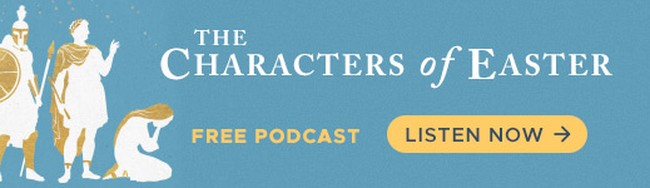 Easter Characters Podcast Banner Ad