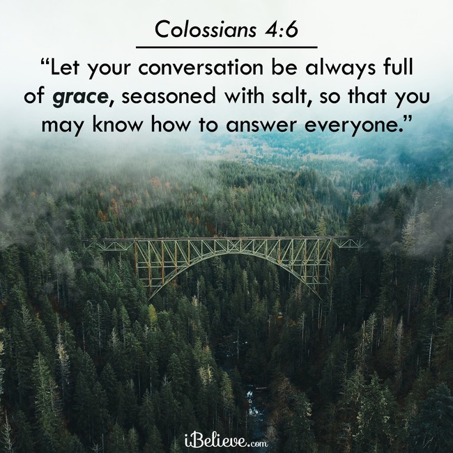 Colossians 4:6, inspirational image