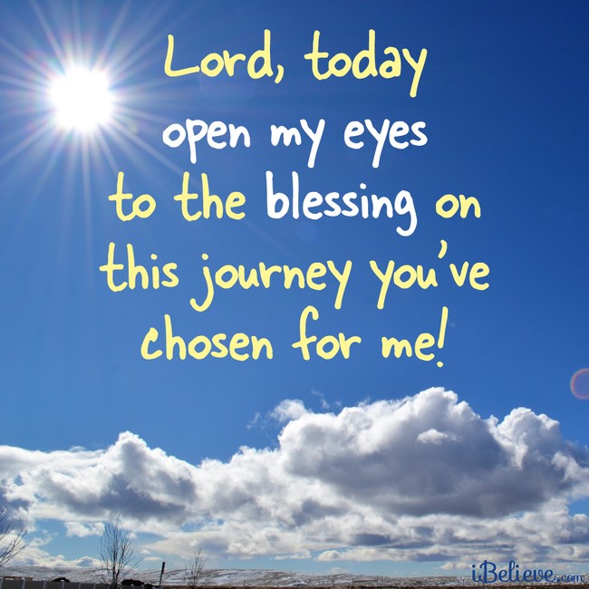inspirational image about the blessing of the journey