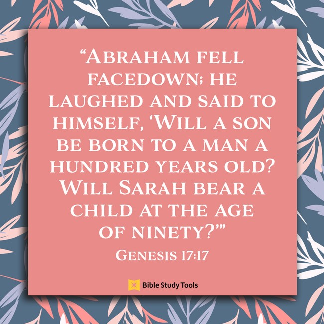 Genesis 17:17, inspirational image