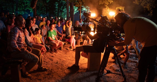 The crew filming Family Camps