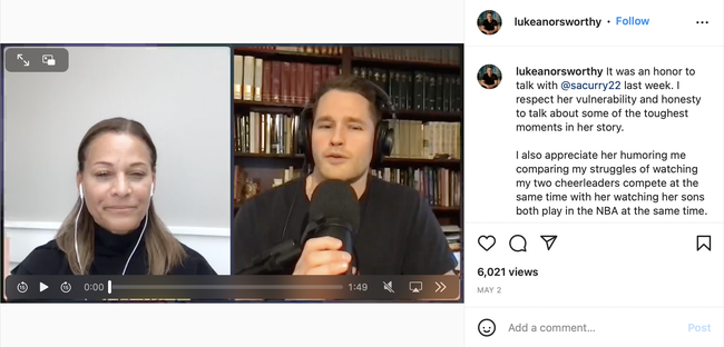 Instagram podcast Steph Currys mother