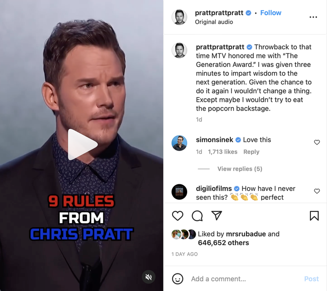 Chris Pratt Stands by ‘God Loves You’ MTV Speech ‘I Wouldn’t Change a