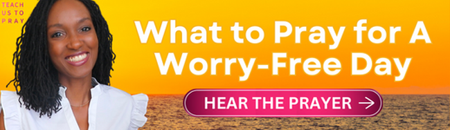 Advertising banner for the podcast Teach Us to Pray