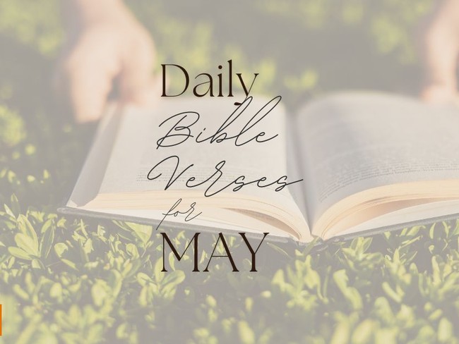 Daily Bible Verses for May