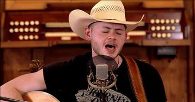 Country Star Tyler Booth Sings 'I'll Fly Away' In Nashville Church