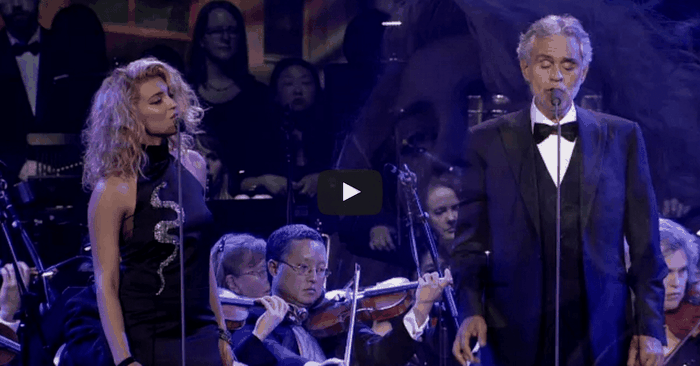 Andrea Bocelli And Tori Kelly Sing 'The Prayer' - WOW!