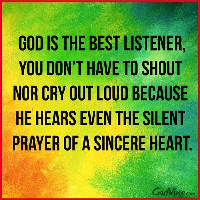 God is the Best Listener 
