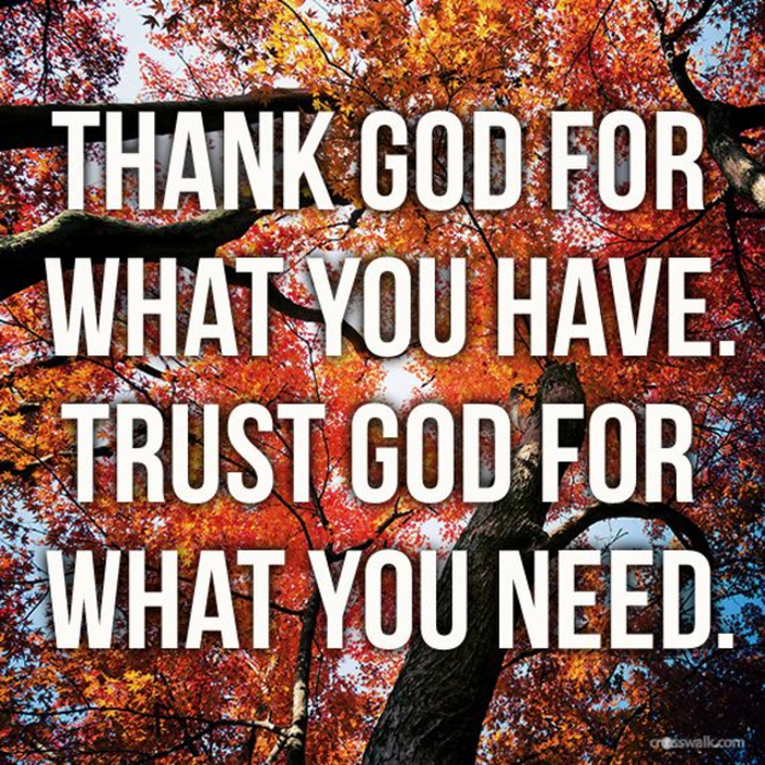 Thank God for What You Have 