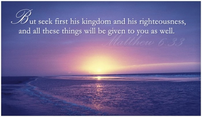 Seek Ye First