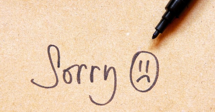 The Best Way to Apologize