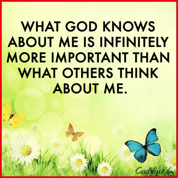 What God Knows About Me, What Others Think About Me