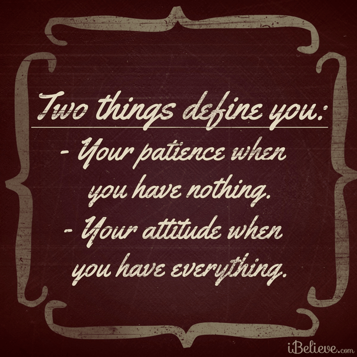 Two Things Define You