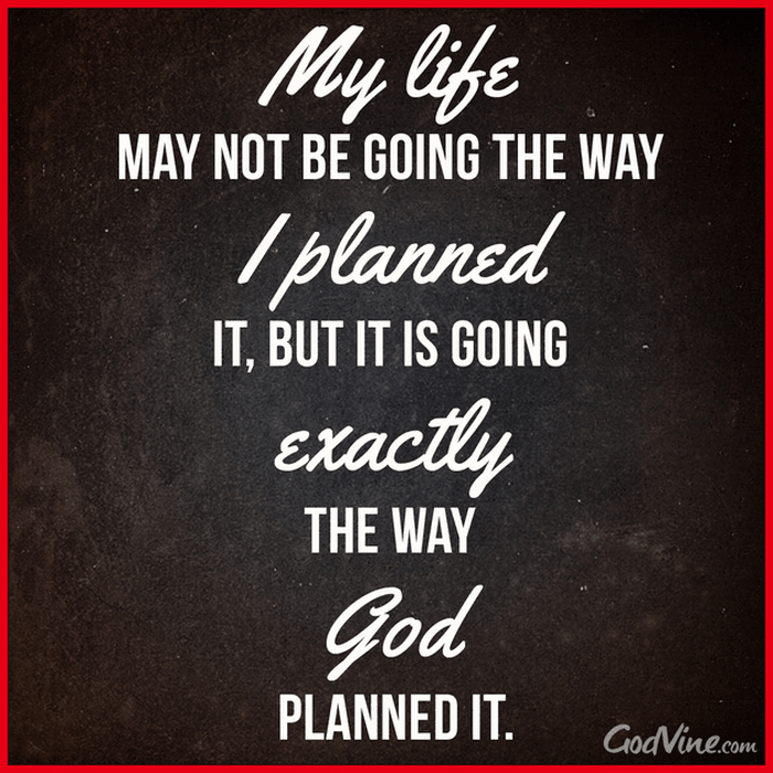 My Life Plan Vs. God's Plan