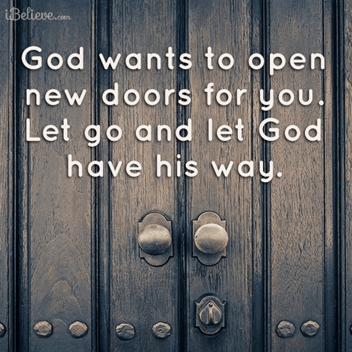 God Wants to Open New Doors for You