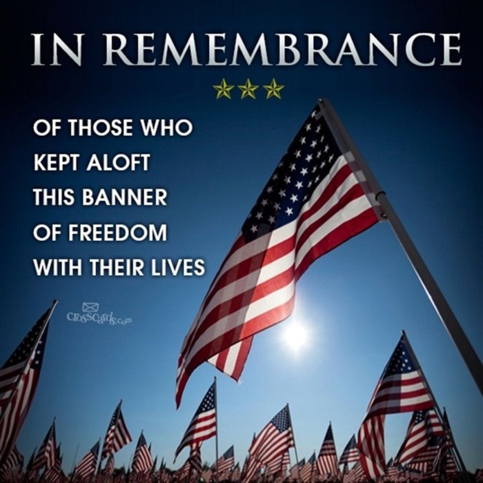 In Remembrance - Memorial Day