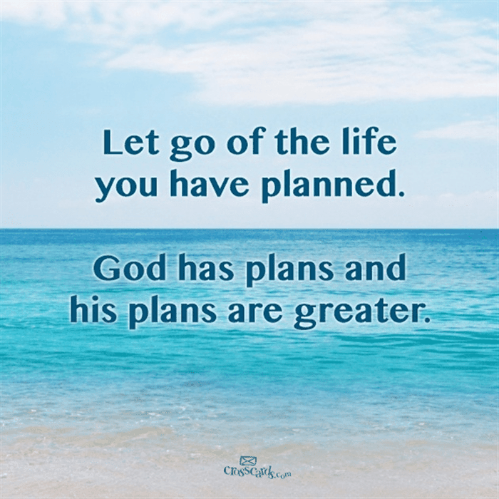 God's Plans are Greater
