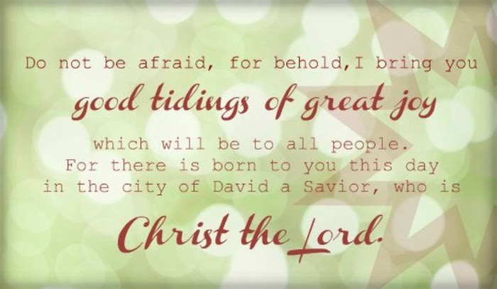 Good Tidings of Great Joy! 