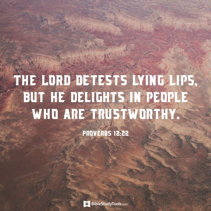 Your Daily Verse - Proverbs 12:22