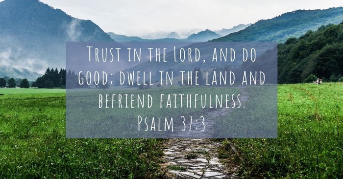 Your Daily Verse - Psalm 37:3