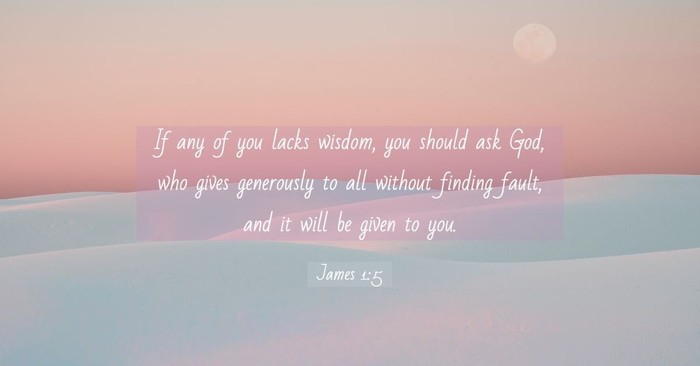 Your Daily Verse - James 1:5