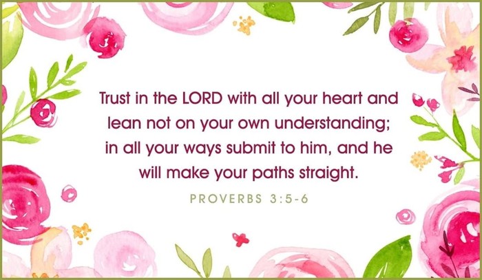 Your Daily Verse - Proverbs 3:5-6