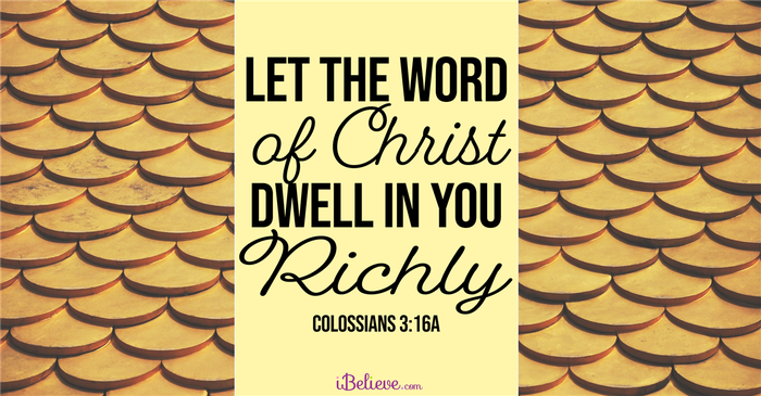 Your Daily Verse - Colossians 3:16