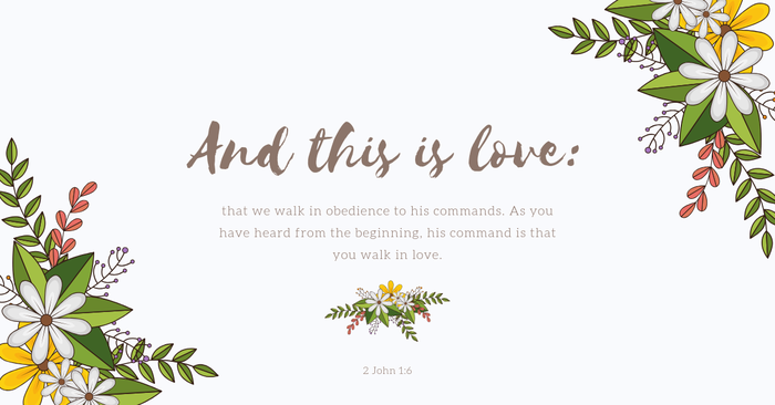 Your Daily Verse - 2 John 1:6