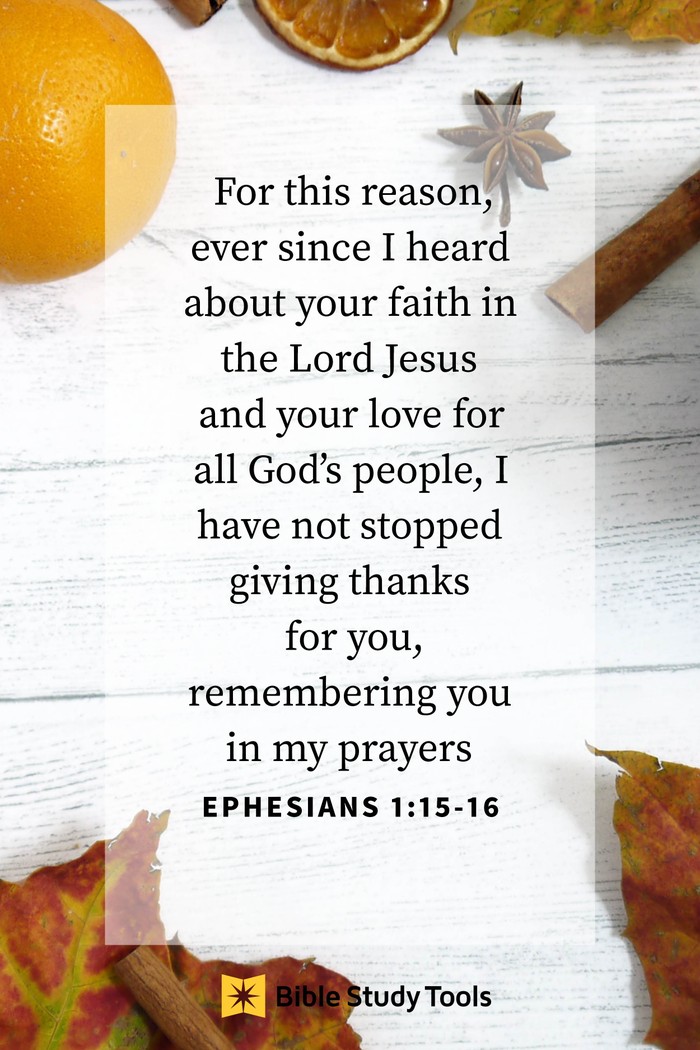 Your Daily Verse - Ephesians 1:15-16
