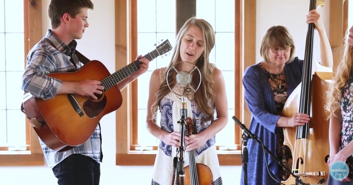 Family Bluegrass Bands Sings 'I Know Who Holds Tomorrow'