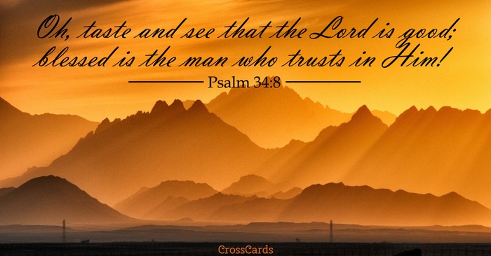 Your Daily Verse - Psalm 34:8