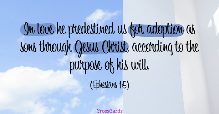 Your Daily Verse - Ephesians 1:5