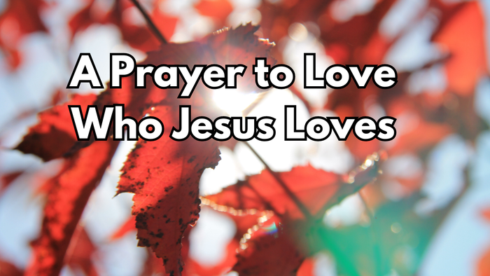 A Prayer to Love Who Jesus Loves