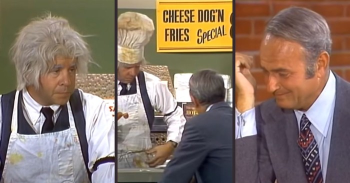 Harvey Korman Stops at a Hot Dog Stand Run by the Oldest Man in Hilarious Sketch