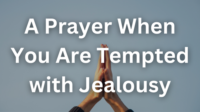 A Prayer When You Are Tempted with Jealousy | Your Daily Prayer