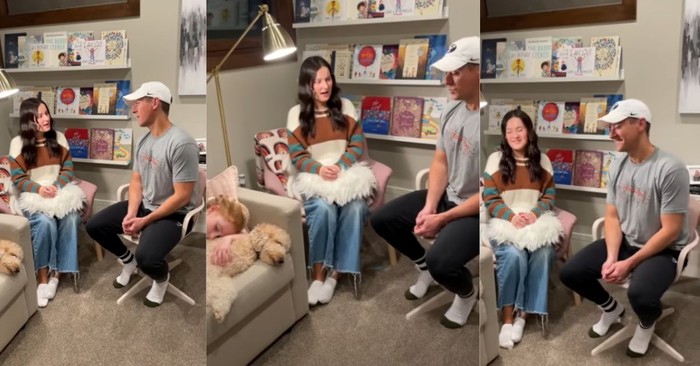 Father-Daughter Duo Sings ‘The Prayer’ For Sleeping Sister and Pups 