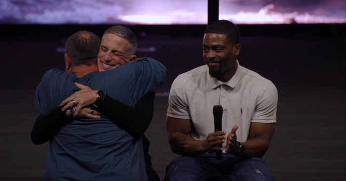 Pastor Halts Sermon to Embrace Cursing Homeless Man During Church Service