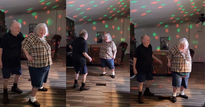   Elderly Couple's Energetic Dance to 'Livin' On a Prayer' Is Pure Joy