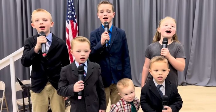 Adorable Children Sweet 'Nothing But The Blood Of Jesus' A Cappella Rendition