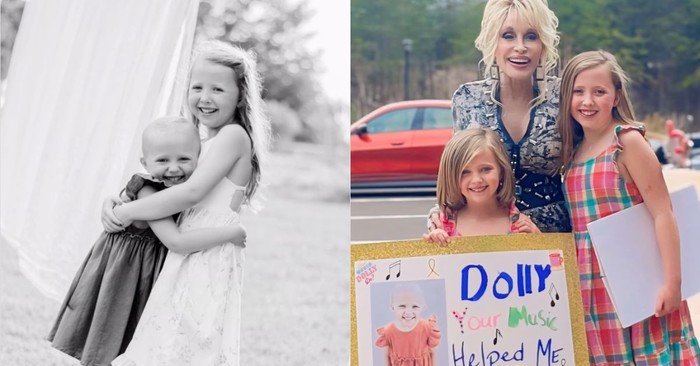 Dolly Parton Greets and Embraces Brave Young Cancer Survivor