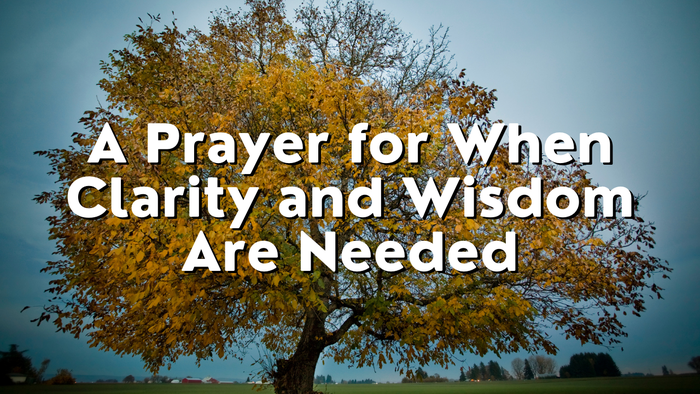 A Prayer for When Clarity and Wisdom Are Needed | Your Daily Prayer