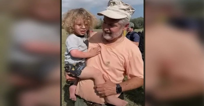 Retired Marine Prays to God and Then Follows His ‘Gut’ to Find Missing 2-Year-Old