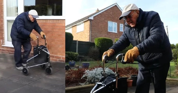 100-Year-Old Veteran Began Walking, Rain or Shine, to Raise Money & Look How Far He’s Gone