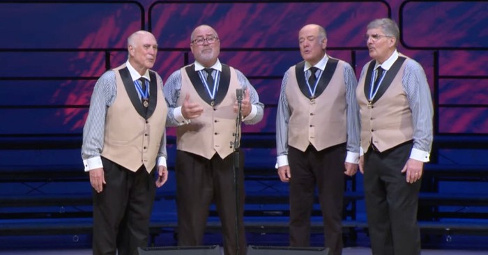 Barbershop Quartet Sings 'What A Wonderful World' By Louis Armstrong