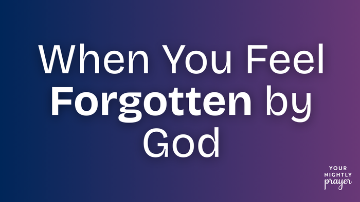 When You Feel Forgotten by God | Your Nightly Prayer